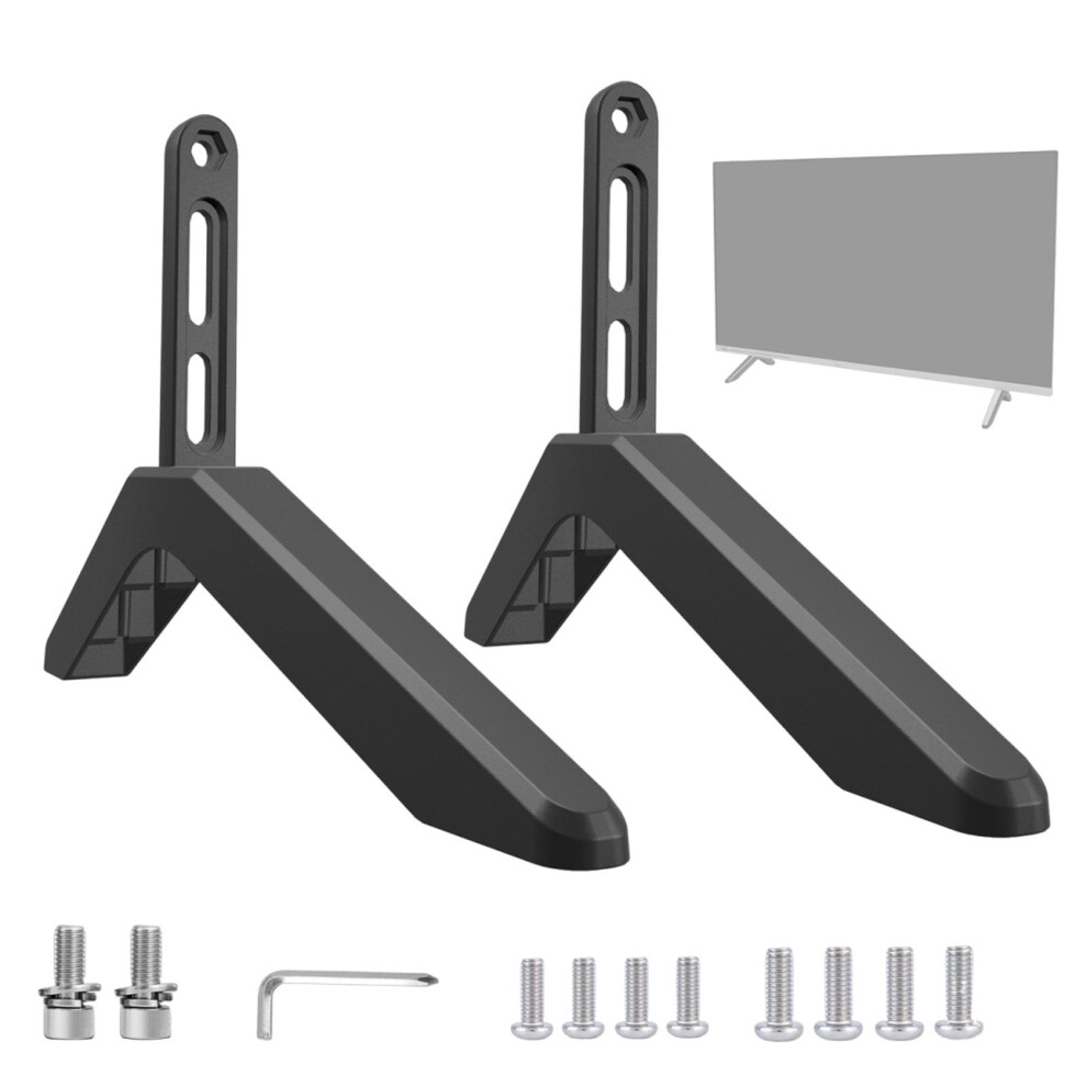 Table Top Tv Stand Base Aluminum Alloy Height Riser, Stable Non-Slip Feet, Fits 32-65 Inch Tvs, Living Room Or Bedroom 9354506456191