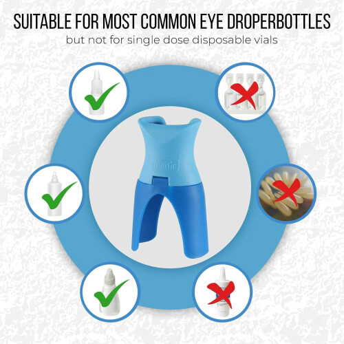 Eye Drop Guide with Silicone Adapter Model EDA02 Reusable Tool For Elderly And Adults 1