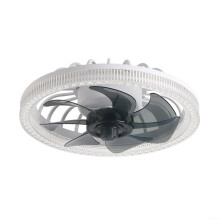 LED Ceiling Fans With Lights Reversible Remote, Bedroom Ceiling Light, Quiet Dimmable Small Flush Mount Fan, Green