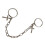 1 Punk- Kettenring Hand-Schmuck Deko Mode Ring (Silber) 1