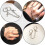 1 Punk- Kettenring Hand-Schmuck Deko Mode Ring (Silber) 8