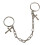 1 Punk- Kettenring Hand-Schmuck Deko Mode Ring (Silber) 9
