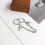 1 Punk- Kettenring Hand-Schmuck Deko Mode Ring (Silber) 5