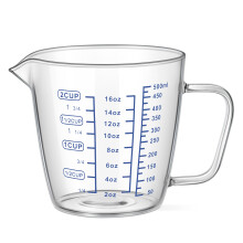 ounona 500 ml messbecher für kinder, hitzebeständig, transparent
