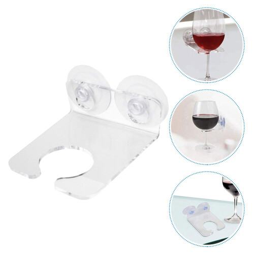 2Stk. Klarer Badezimmer Weinglas Halter, Getränkehalter 2