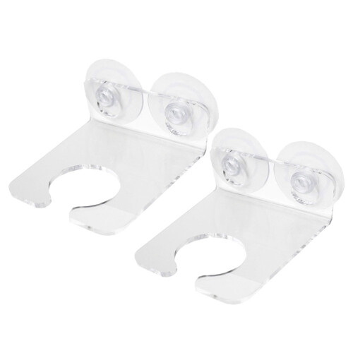 2Stk. Klarer Badezimmer Weinglas Halter, Getränkehalter 1