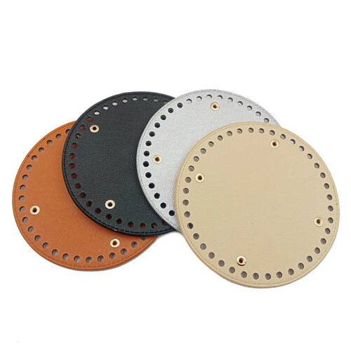 14 Cm Runde Unterseite PU Leder Für Geldbörse DIY 2