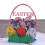 3D Ostehase Mit Eiern Und Blumen Für Osterkarten Geschenk Beige 8