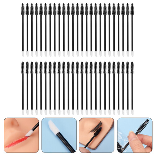 50 Unidades Cepillos Desechables Para Y Pestañas 1