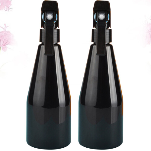 2Pzs Negro 250Ml Botella Spray Plástica Multifuncional Recargable 2