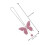 2 unids acessórios carro com pingente cristal rosa para 2