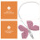 2 unids acessórios carro com pingente cristal rosa para 7
