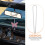 2 unids acessórios carro com pingente cristal rosa para 8