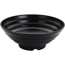 Ramen Bowl Large Plastic Japanese Style Noodle Soup Bowls For Ramen Pho Noodles Asian Dishes Black