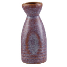 Sake Pot 135ml Ceramic Japanese Traditional Hand Painted Purple For Sake Liquor