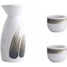 Sake Cup Set Ceramic Sake Set - Traditional Japanese Style Sake Pot, 1 Set, Exquisite Japanese Ceramic Cups