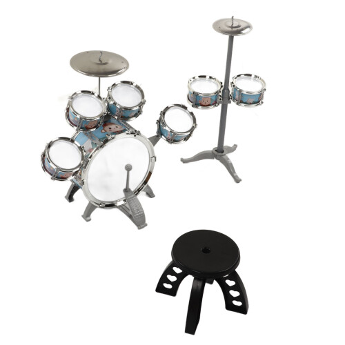 Kinder-Jazz-Schlagzeug, 7 Trommeln, lauter Klang, 2