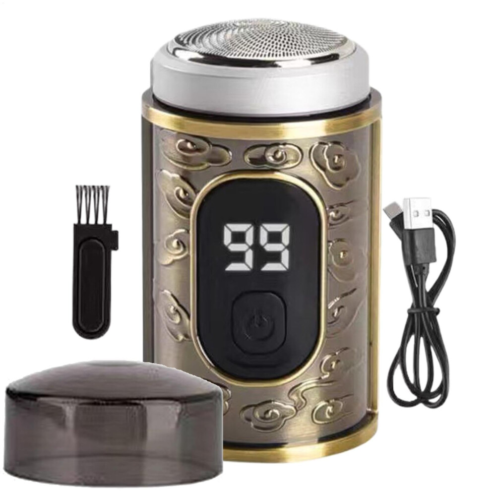 Pocket Electric Shaver Cordless Rotary Razor, Waterproof, Rechargeable, Compact Travel Razor For Travel And Business