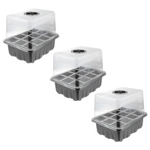 3Stk Atmungsaktive Kunststoff Gewächsboxen Für Pflanzen Und