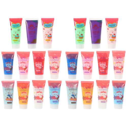 22 pcs 50ml cream glue for 3d diy phone case patterns