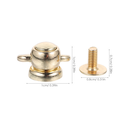 4Pcs Rotatable Rivet Stud D Rings For Backpack Purse Accessories 1