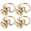 4Pcs Rotatable Rivet Stud D Rings For Backpack Purse Accessories 8