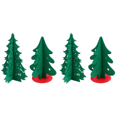 4 Pezzi Decorazione In Simulazione Traforata 1