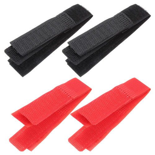 8 Anéis Anti- Para Pescoço De (4 Vermelhas, 4 Pretas) 2