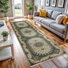 (Willow) Traditional Runner Rugs 80x300cm Ultra Soft Cashmere Rugs- Extra Large Rugs for Kitchen & Hallways