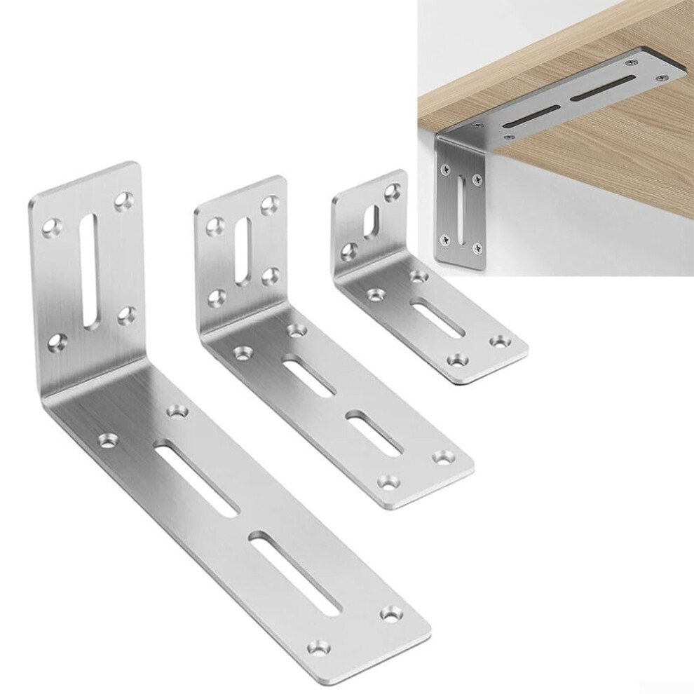 Furniture Door Cabinet Fastener 90 Degree Angle Bracket For Joint Support Made From Cold Rolled Steel 40X80mm 9354506456764