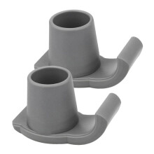 Non Slip Walker Ski Glides 2Pcs Grey Walker Feet Coasters For Stability And Shockproof Balance Compatible With Canes