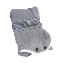 Stroller Mittens Oxford Cloth Tear-Resistant 50x22.5cm Pushchair Gloves For Cold Weather Gray Hand Muff
