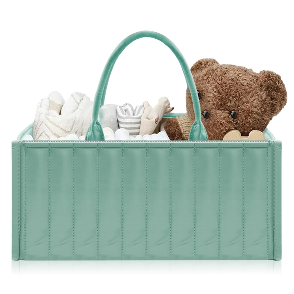 Changing Table Organiser With Handles Bag Organiser Removable Compartments Portable Changing Basket For Newborns