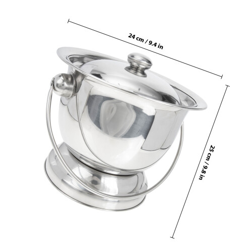 Stainless Steel Urinal Pot With Handle For Kids And Elders 1