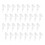 40Sets Plastic Lamp Bevestigingsclips Voor Plafondlampen Wit 1