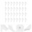 40Sets Plastic Lamp Bevestigingsclips Voor Plafondlampen Wit 4