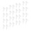 40Sets Plastic Lamp Bevestigingsclips Voor Plafondlampen Wit 2