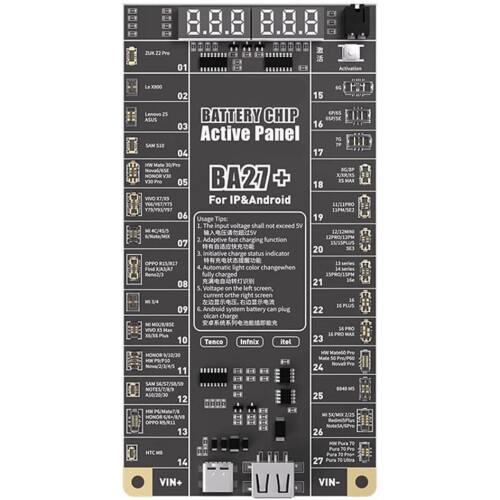 Battery Activation Detection Board BA27+ With Click Activation And LED Digital Display For iPh 616PM And Android Models 1