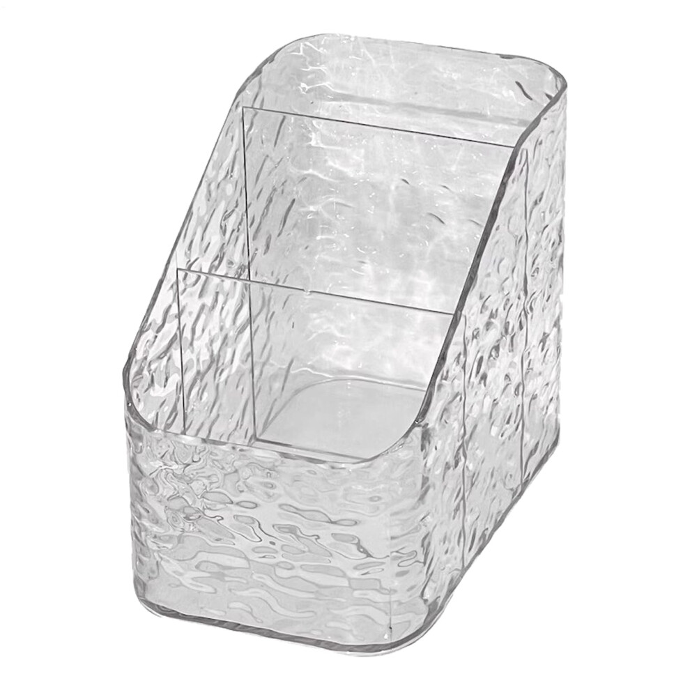 Makeup Brush Holder Acrylic Lipstick Rack Transparent Vanity Organizer Clear Desktop Brush Stand Cosmetic Storage Box