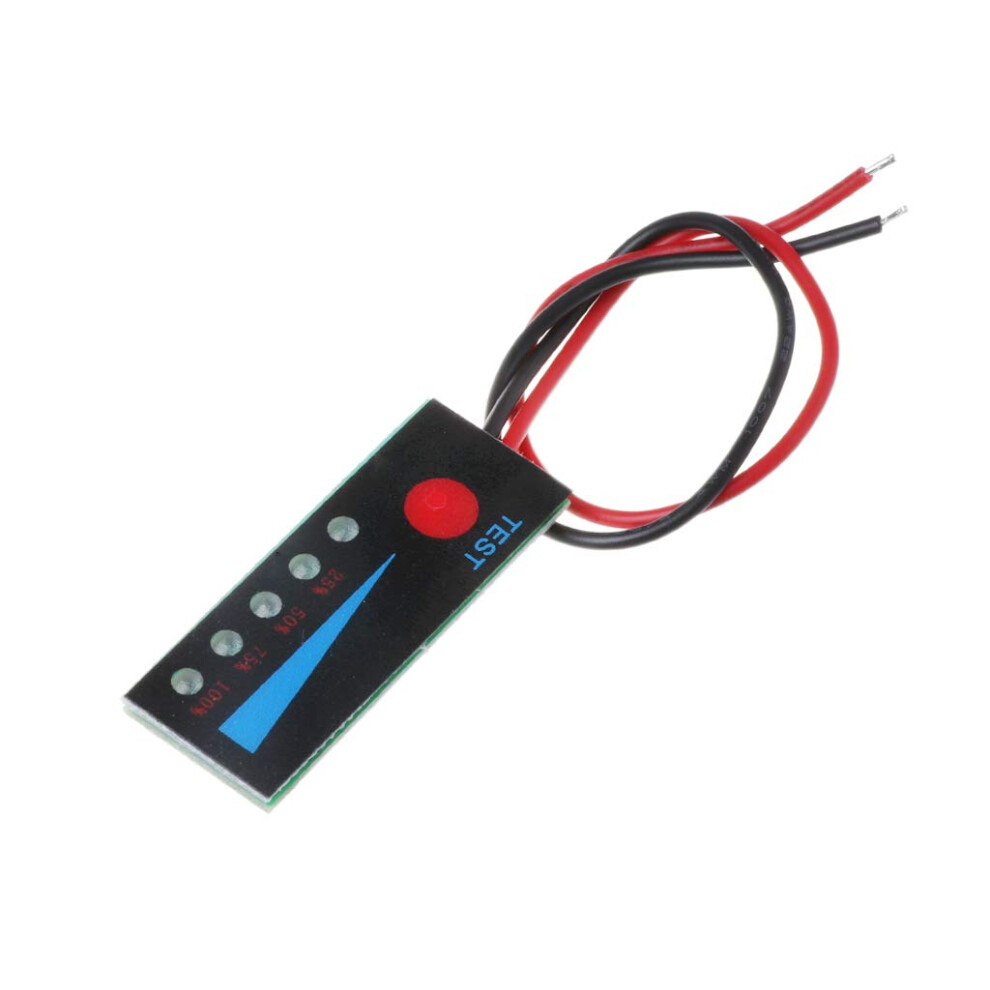 3.7V Lithium Battery Power Indicator Module For Led Voltage Display Meter Pcb Li-Ion Compatible Pcb Mount 9016109562241