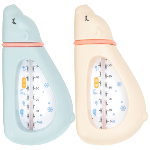 2pcs Baby Water Thermometers Animal Shape Temperature Tool 2