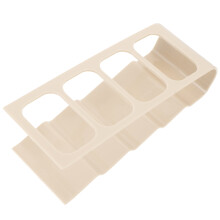 4-Delige Beige Afstandsbediening Houder Met Stevige Antislip Basis