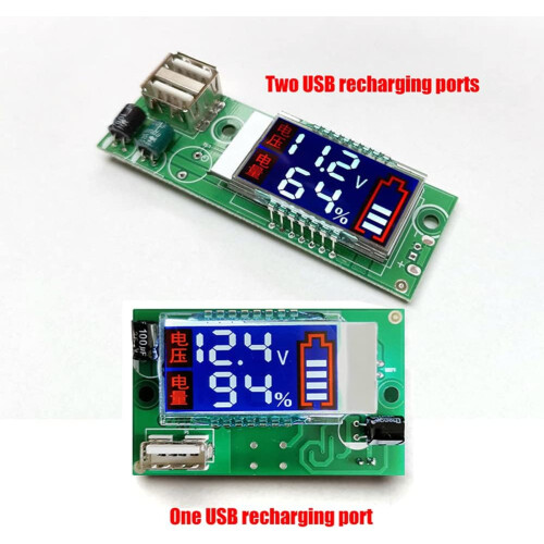 Meter Large LCD Display Electric Quantity Monitor USB Interface For 12.6V 3S Lithium Battery Testing 1