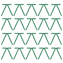 Pack of 20 Pre Tied Velvets Ribbon Bowknot-green grass