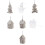 Holiday Themed Ceramic Decoration Charm Tree Ornament for-A 2