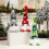 Santa Gnome Decorations Dwarf Doll Rudolph-long legs gray 6