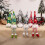 Santa Gnome Decorations Dwarf Doll Rudolph-long legs gray 5