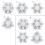 1/4x Home Decors Snowflake Candlestick Resin Casting Mold-2 2