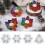 1/4x Home Decors Snowflake Candlestick Resin Casting Mold-2 6