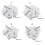 1/4x Home Decors Snowflake Candlestick Resin Casting Mold-2 4